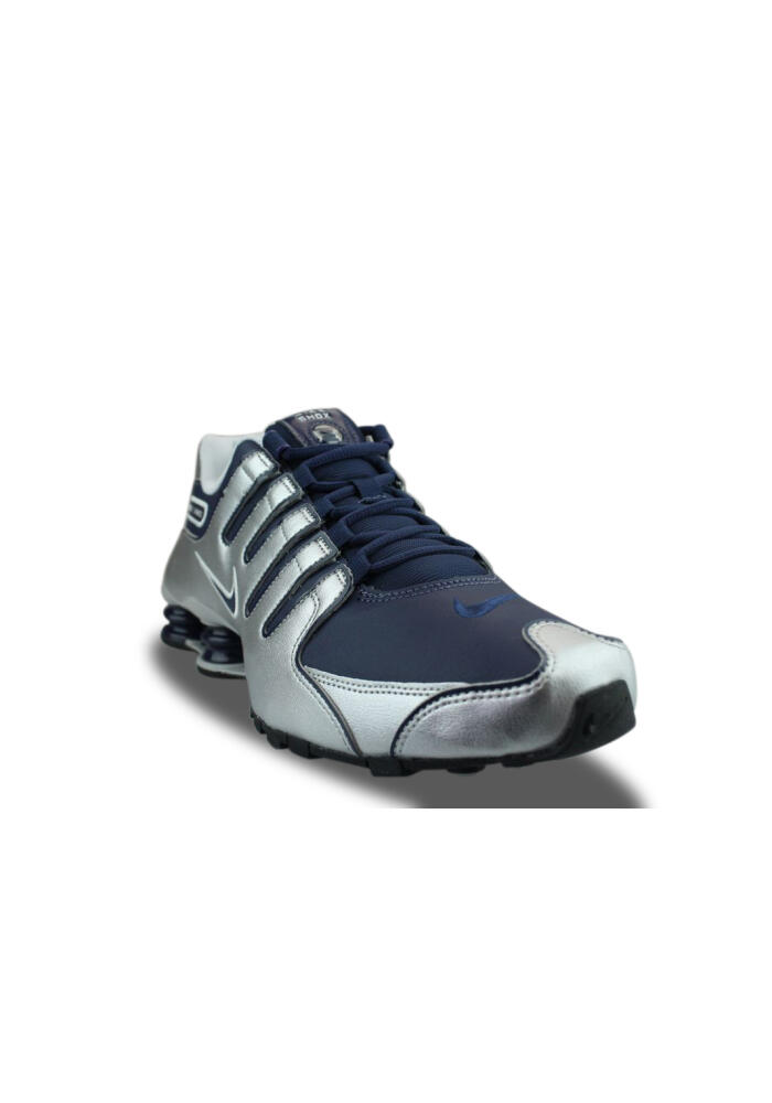 Nike Shox Nz Midnight Navy Metallic Silver 378341-402 3/5