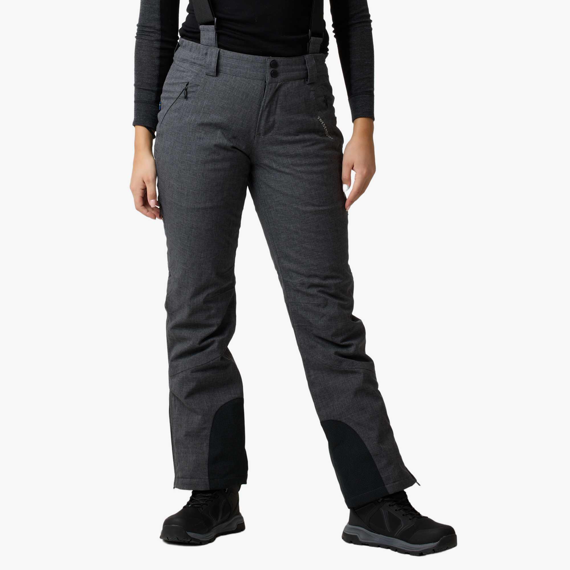 Swedemount - Pantalon De Ski Femme Ski Imperméable Coupe-vent Cervinia - Pantalon De Ski - Gris|marron - Decathlon