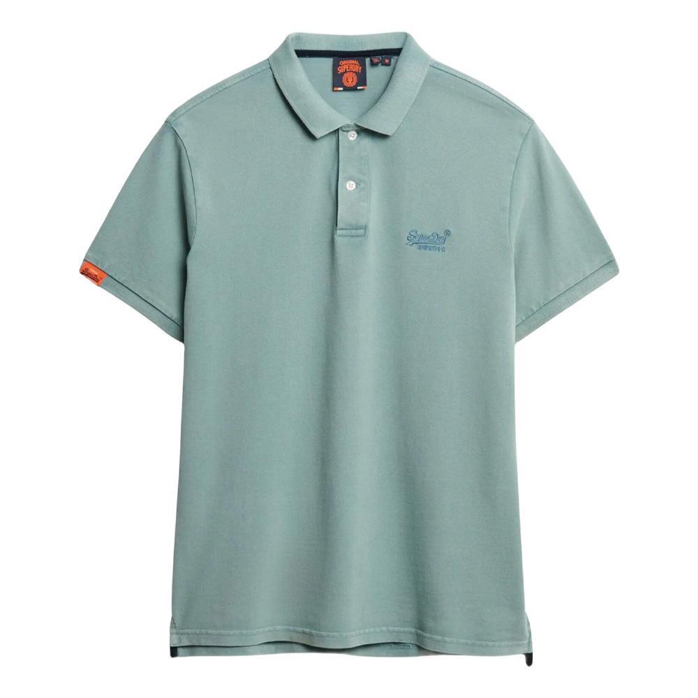 Polo Superdry Vintage Distrutto Azzurro da Uomo 2/2