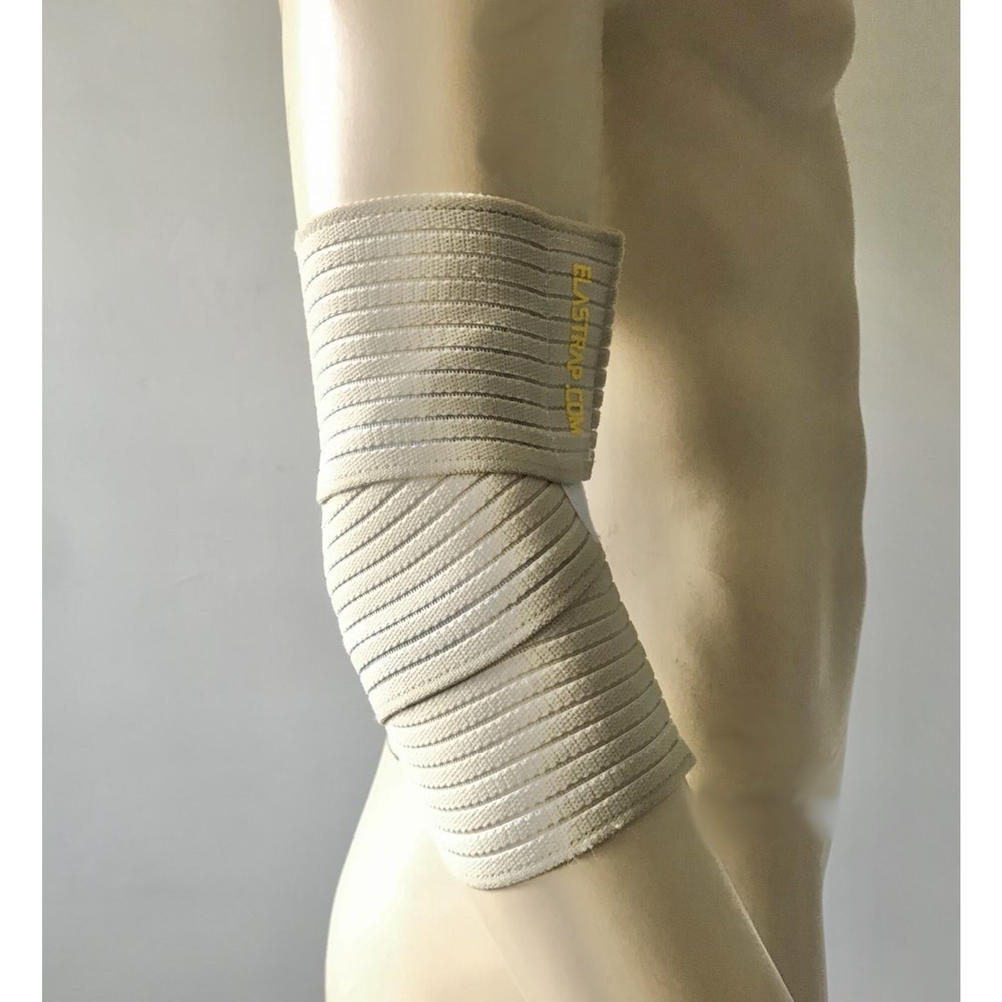 Elastrap - Bande Coude Strapping - Coudière - Bandage Élastique De Compression - Coudière - Beige - 70 Mm - Decathlon