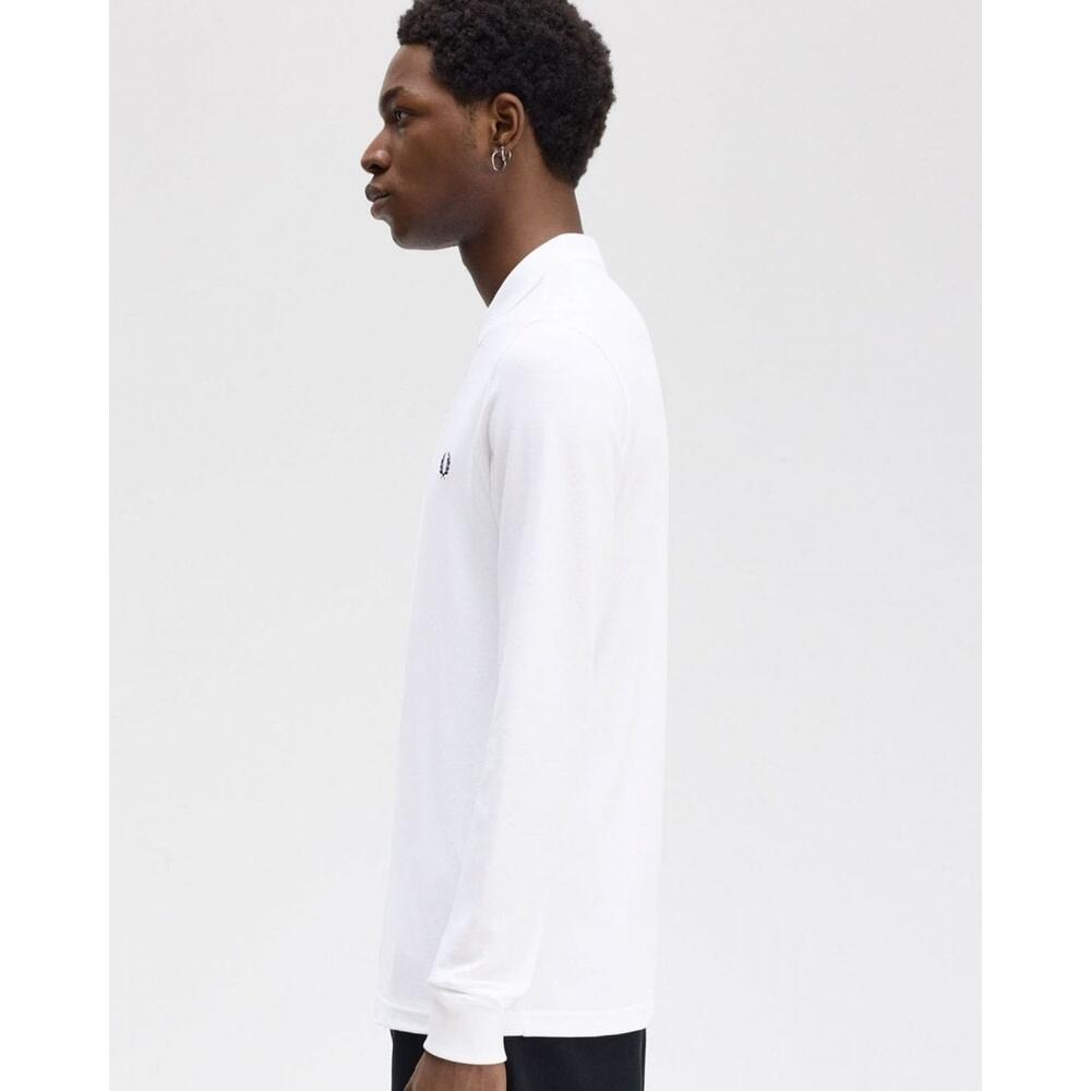 Polo tinta unita a maniche lunghe Fred Perry 2/7