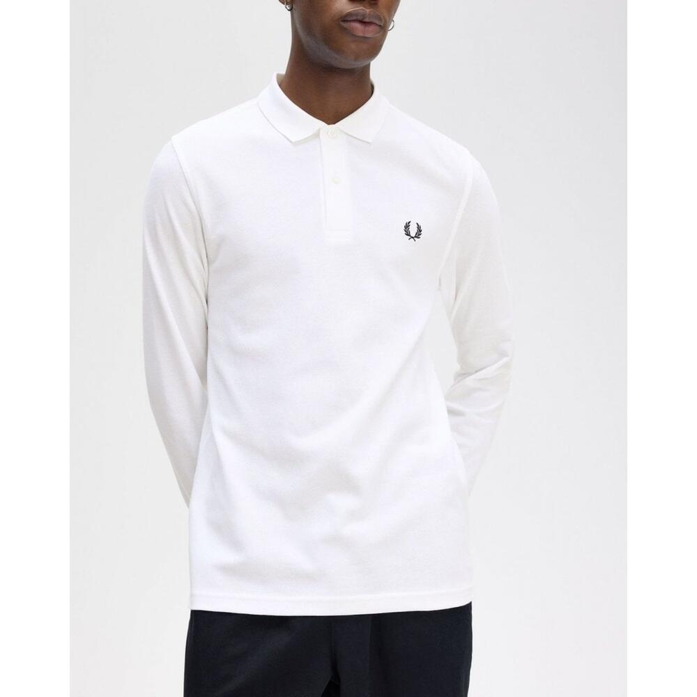 Polo tinta unita a maniche lunghe Fred Perry 4/7
