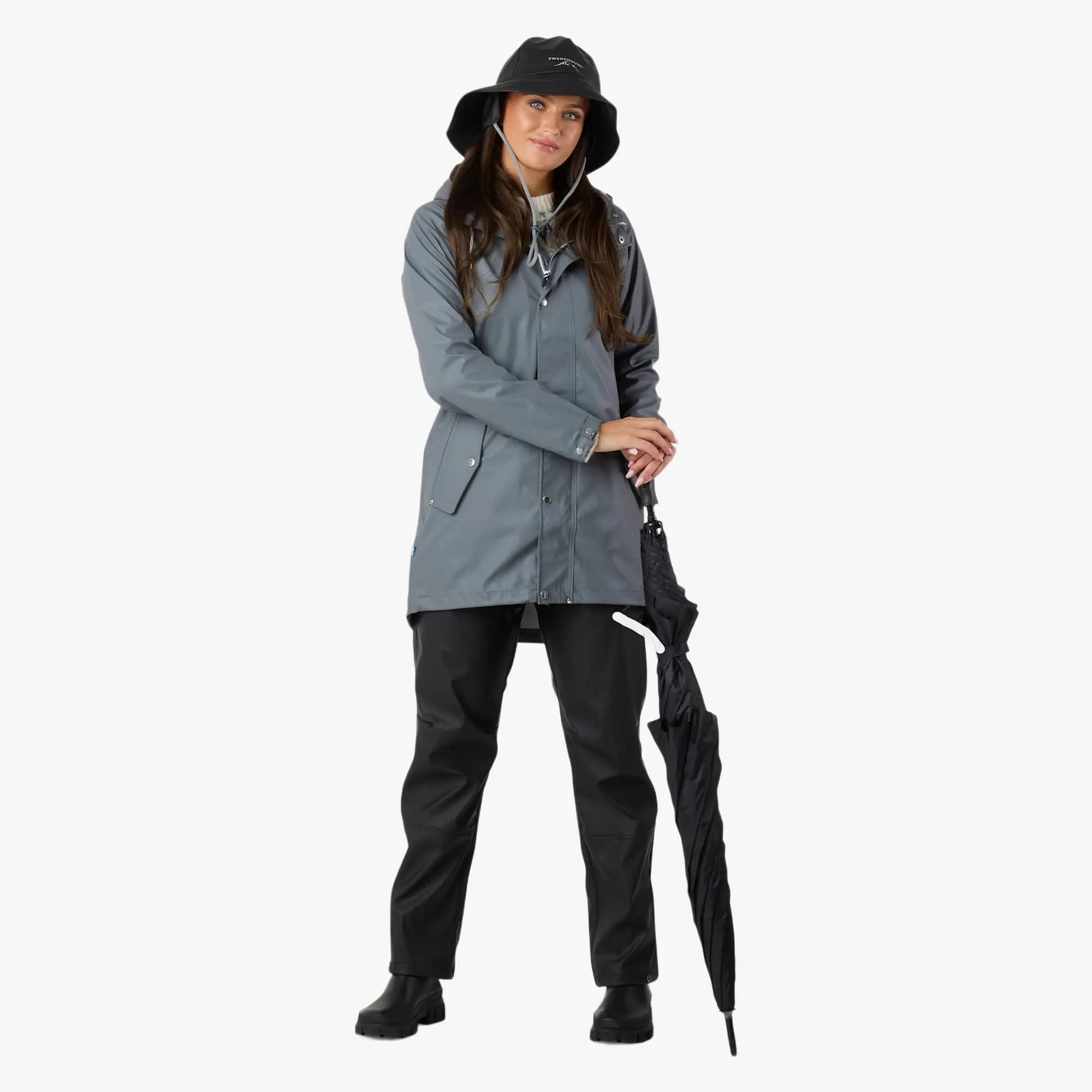 Veste de randonnée femme coupe-vent imperméable Väderöarna Coat W 3/8