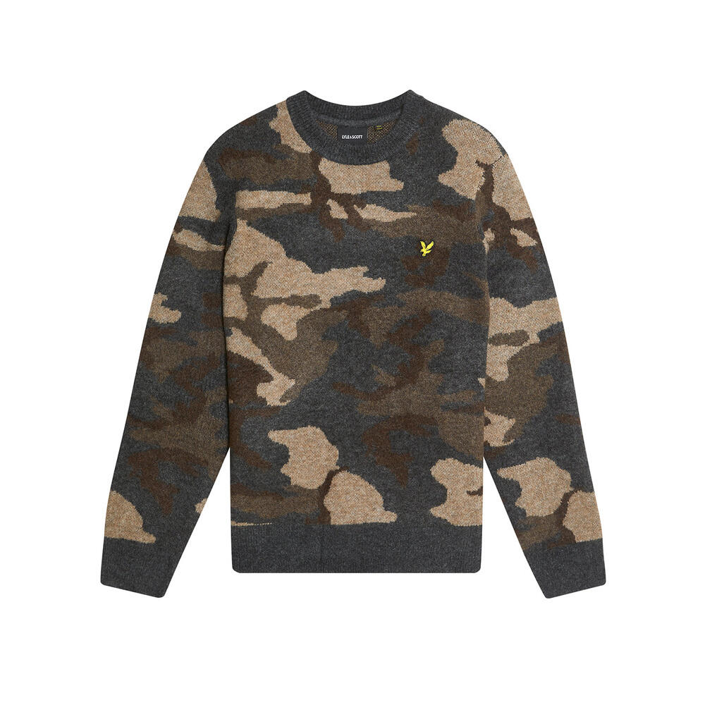 Sudadera de camuflaje con cuello redondo cepillado Lyle & Scott 4/6