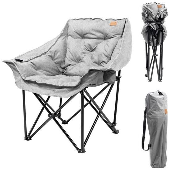 Campingstuhl XL Aukra - faltbar - gepolstert - leicht - Tragetasche
