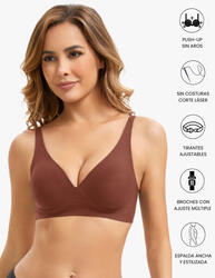 Soutien-gorge à bords vifs, sans coutures et sans armatures, effet invisible.