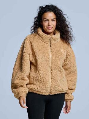 Fluffy jacket - dames - four seasons - teddy - bordeaux
