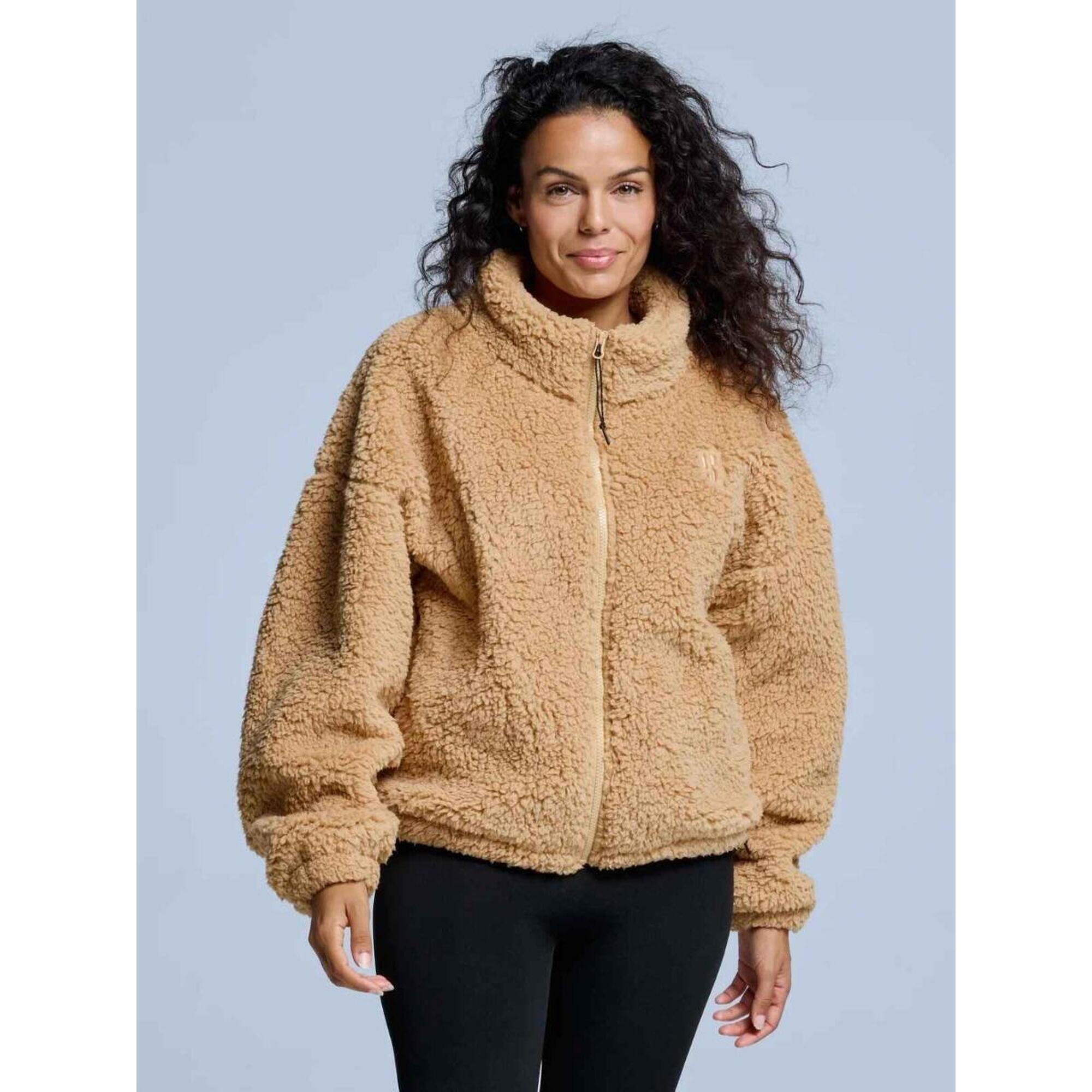 Poederbaas - Veste Duveteuse - Femme - Quatre Saisons - Teddy - Sable Chaud - Polaire - Beige - Decathlon
