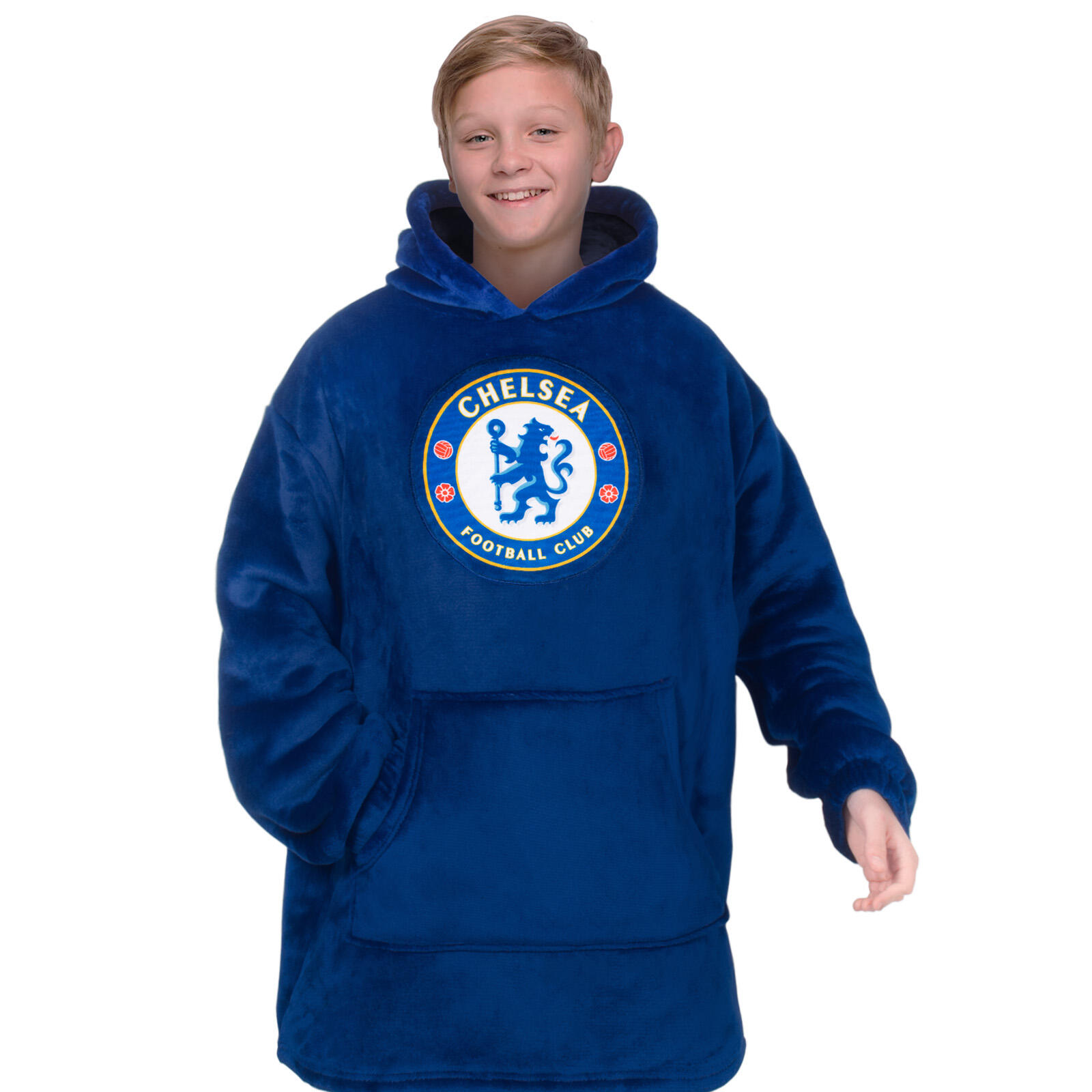 Sweat à capuche Nike FC Chelsea Club enfants bleu F451