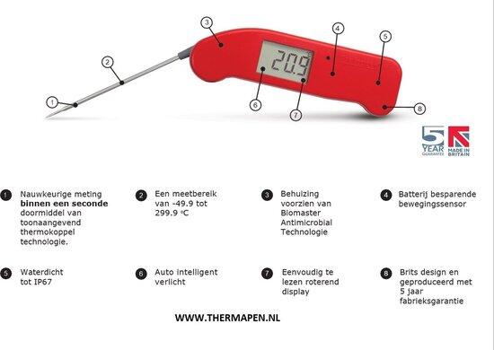 ETI Thermapen ONE Grigio – Termometro digitale a sonda 3/7