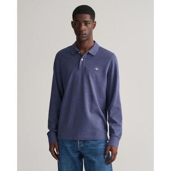 Polo Homme GANT Shield Logo Bleu Jean Foncé
