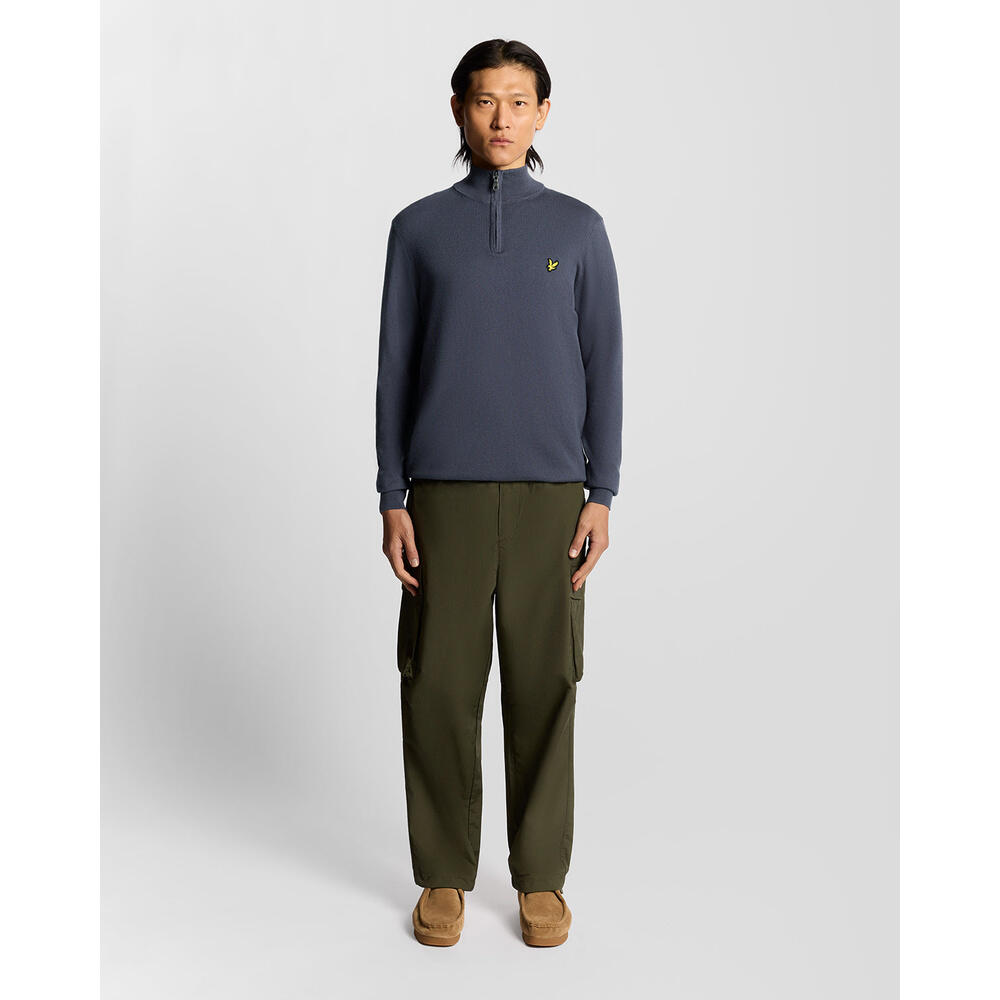 Katoenen merinowollen trui met een kwart rits Lyle & Scott 5/6