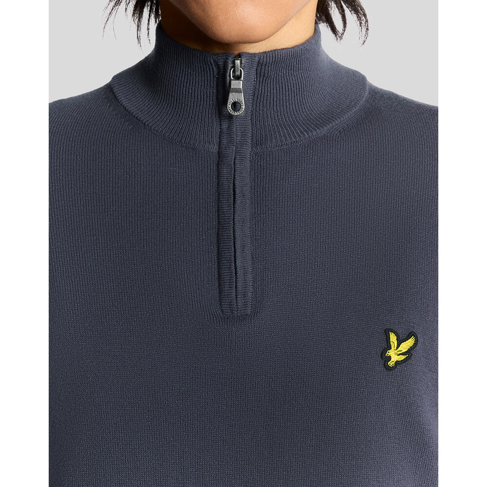 Katoenen merinowollen trui met een kwart rits Lyle & Scott 3/6