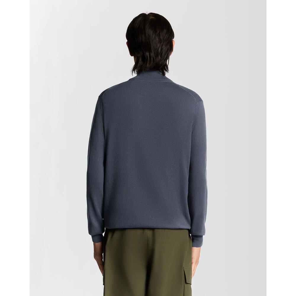 Katoenen merinowollen trui met een kwart rits Lyle & Scott 2/6