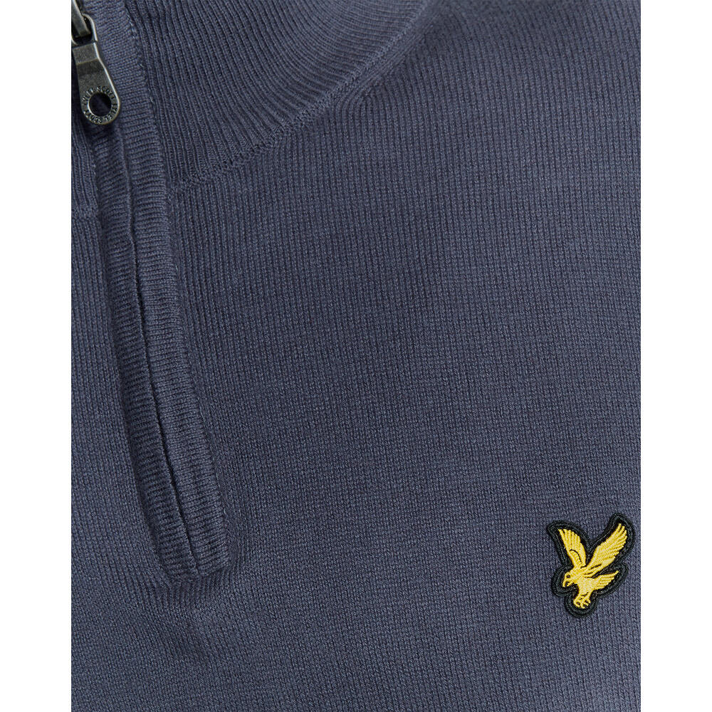 Katoenen merinowollen trui met een kwart rits Lyle & Scott 6/6