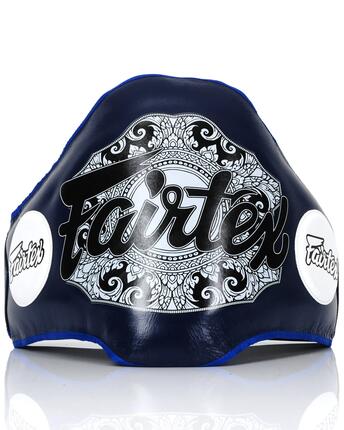 Protection abdominale - Muay Thai/Boxe - cuir BPV2 - Blanc