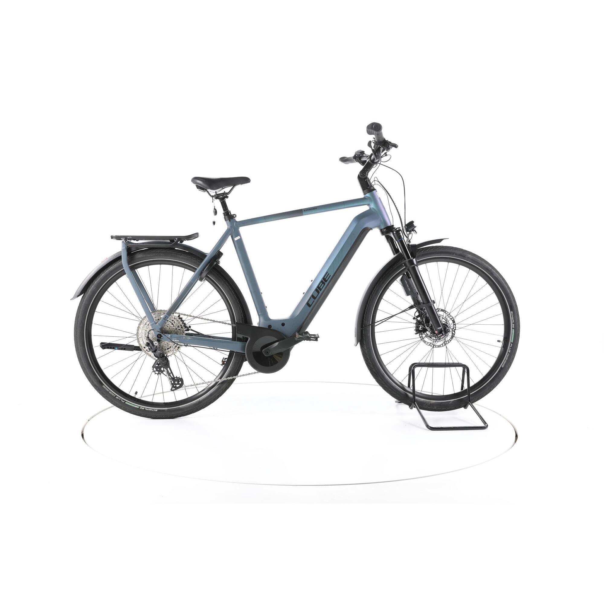 Cube - Reconditionné - Cube Kathmandu Hybrid Abs Trekking Vélo Électrique  - Très Bon - Vélo De Voyage - Bleu - 62 - Decathlon