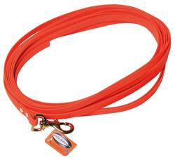 Longe Pour Chien Biothane Orange 16 mm x 10 mètres