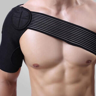 Elastrap - Epaulière Simple De Maintien - Attelle De Protection Protège Épaule Réglable - Epaulière De Maintien - Noir - Decathlon
