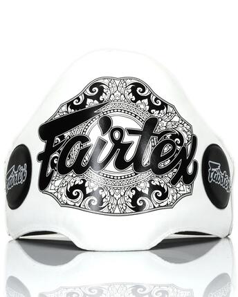 Protection abdominale - Muay Thai/Boxe - cuir BPV2 - Blanc