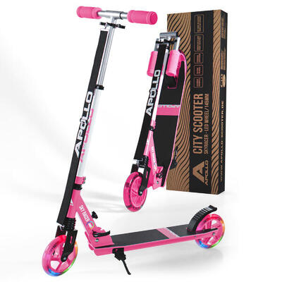 Apollo skyracer 145 mm step opvouwbaar met vering en led-wielen