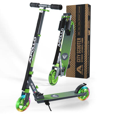 Apollo skyracer 145 mm step opvouwbaar met vering en led-wielen