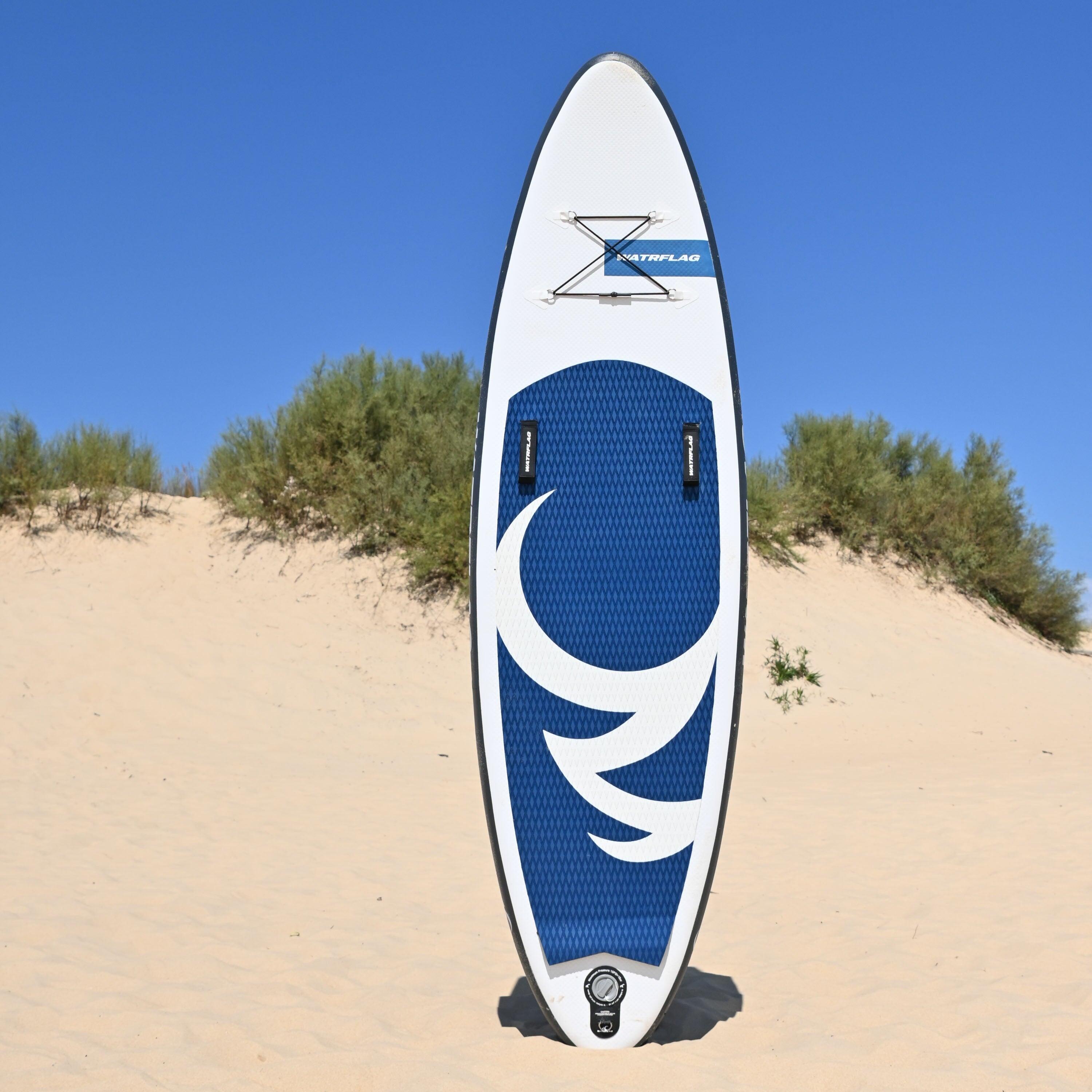Premium aufblasbares SUP-SURF-BODY Board Wave Rider 8'3  SET + Handy- und Drybag 2/7