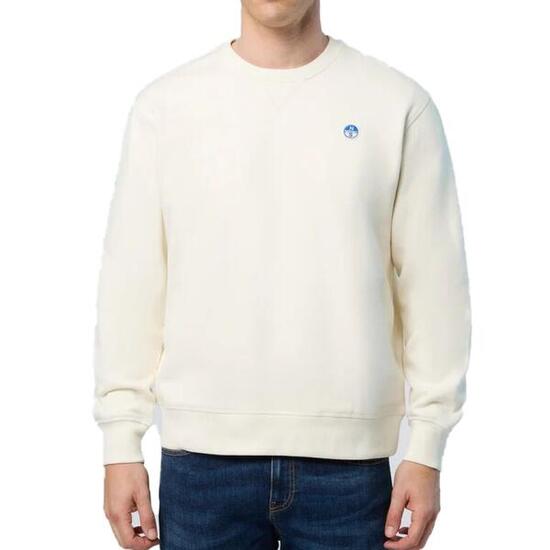 Felpa North Sails Modello Crewneck Sweatshirt Colore Bianco
