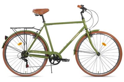 Southken - Bici classica 28” 7V sella comoda. Olive