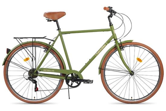 Southken - Bici classica 28” 7V sella comoda. Olive