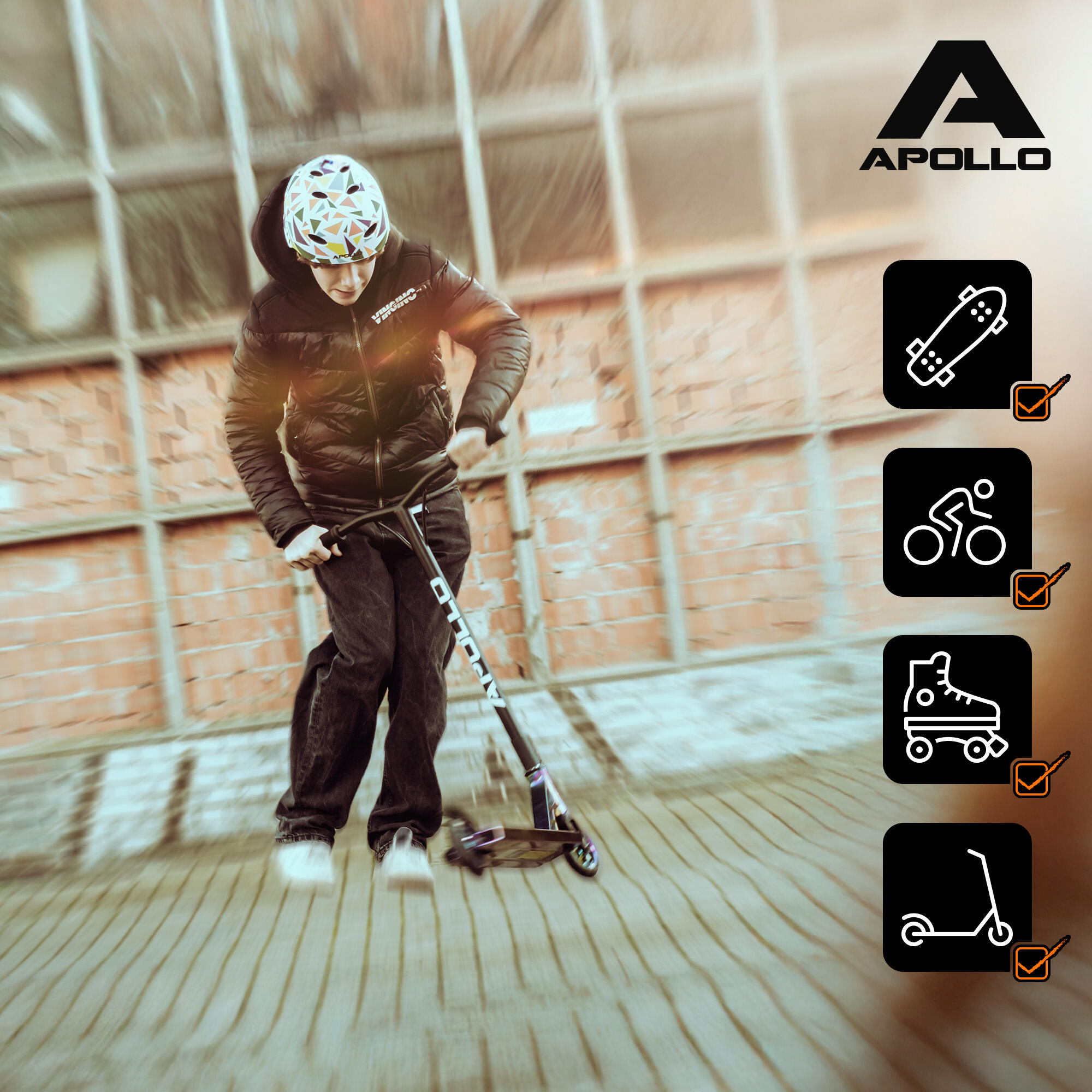Casque Apollo multi-sport réglable – enfants & adultes, style rétro 7/7