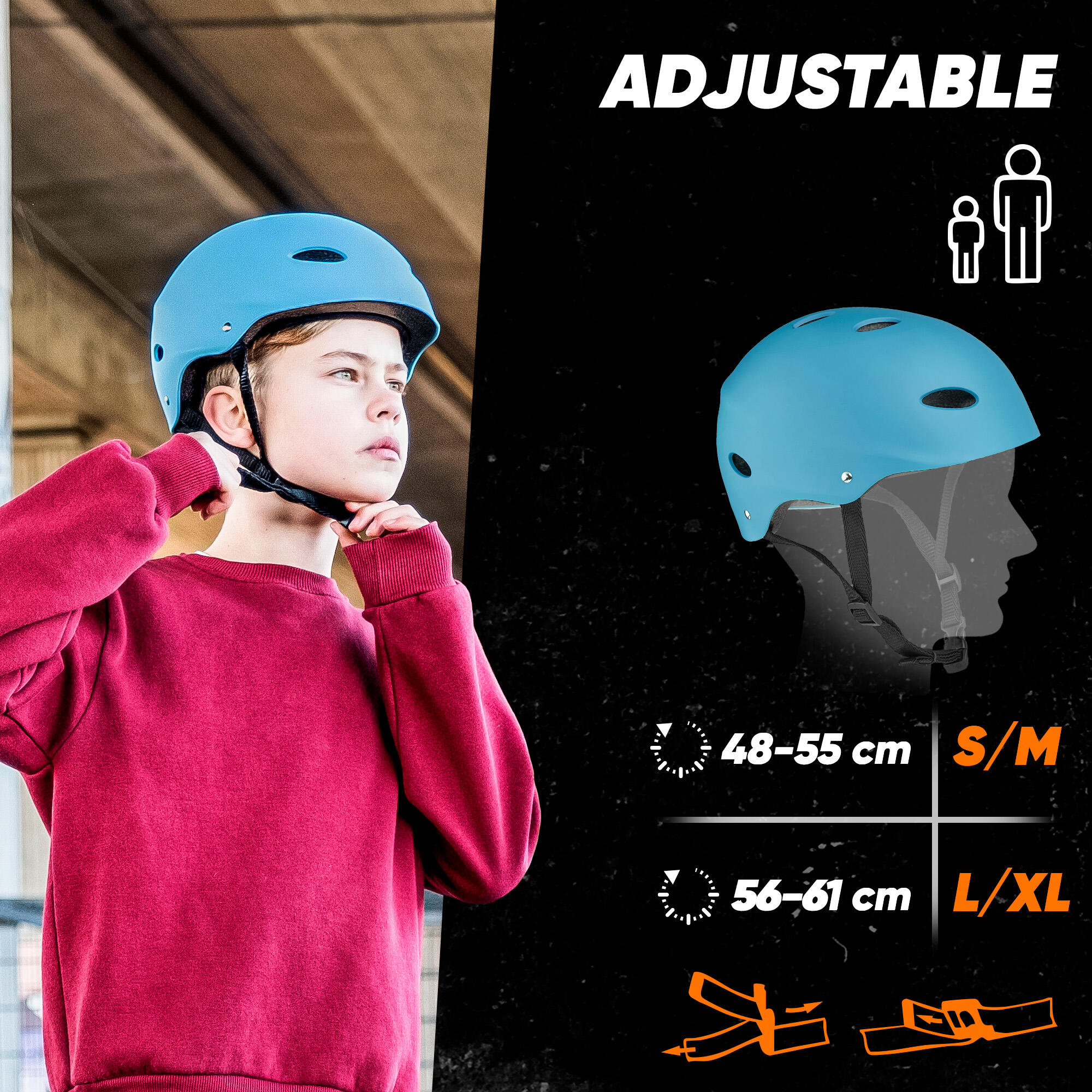 Casco Apollo multiusos ajustable – para niños y adultos con diseño retro 2/7