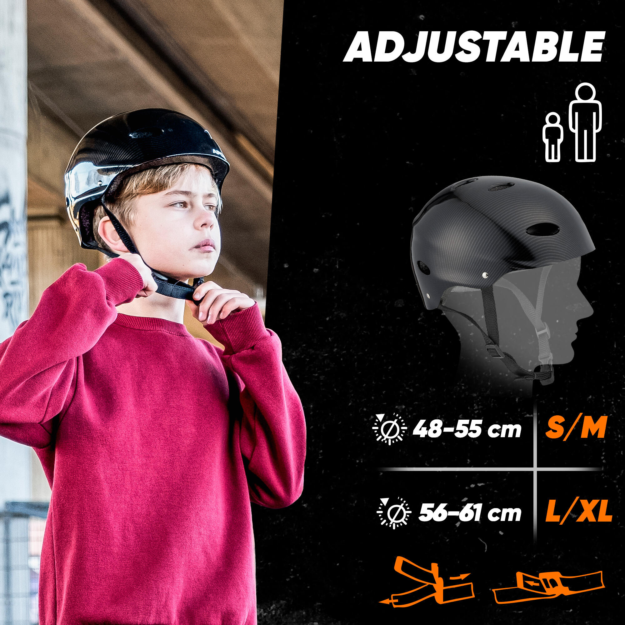 Casco Apollo multiusos ajustable – para niños y adultos con diseño retro 2/7