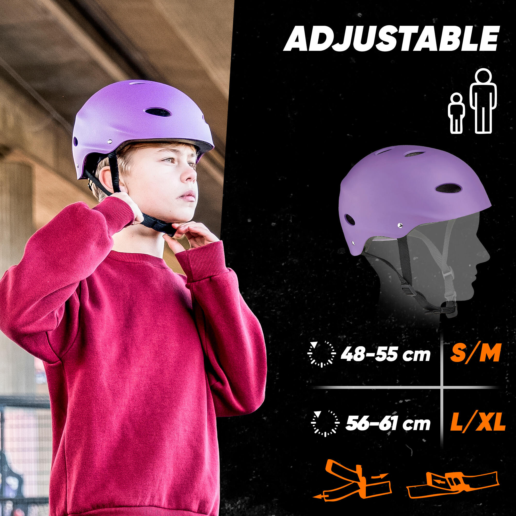 Apollo Skatehelm verstelbaar – Multi Sport Helm voor kinderen & volwassenen 2/7