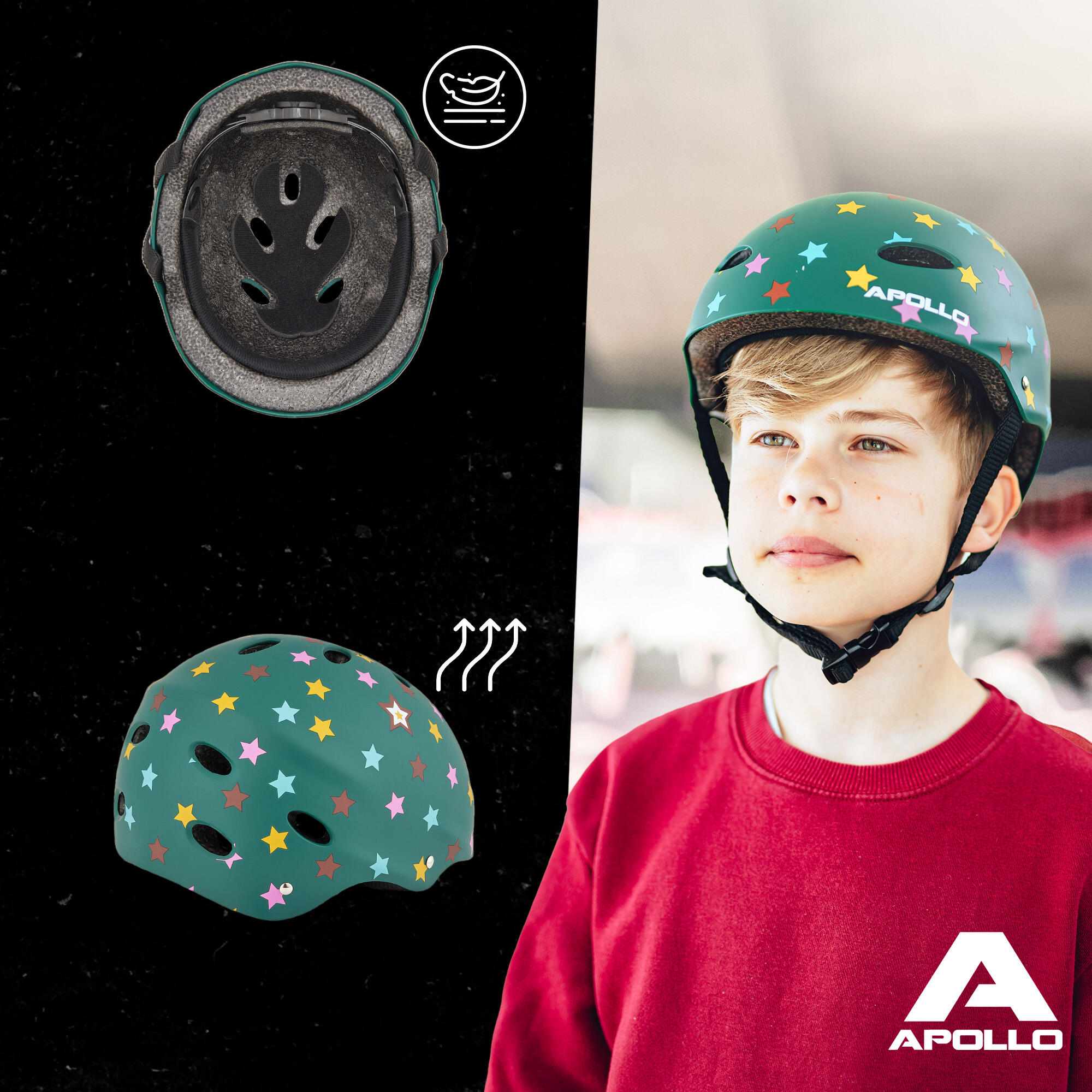 Apollo Skatehelm verstelbaar – Multi Sport Helm voor kinderen & volwassenen 5/7