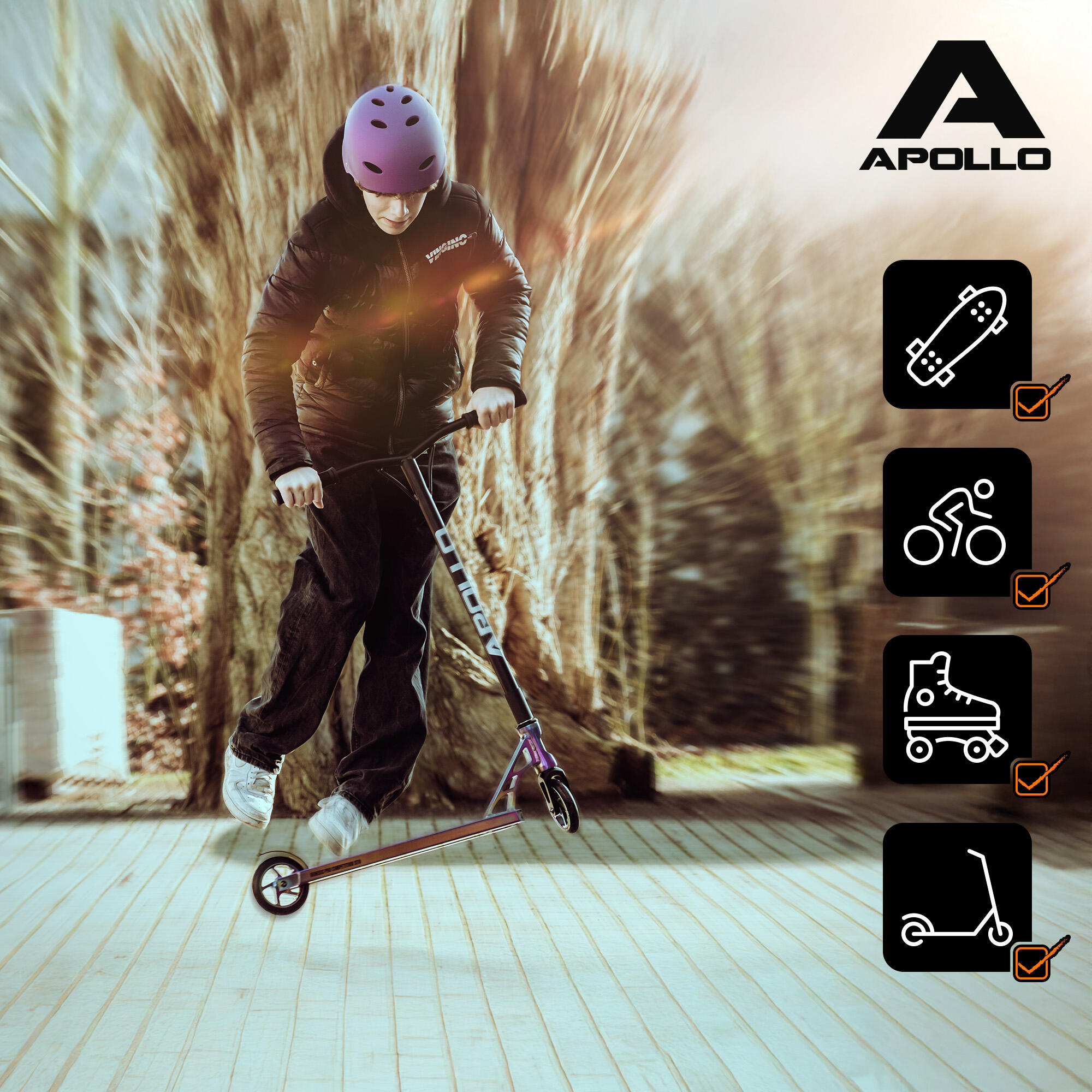 Apollo Skatehelm verstelbaar – Multi Sport Helm voor kinderen & volwassenen 7/7