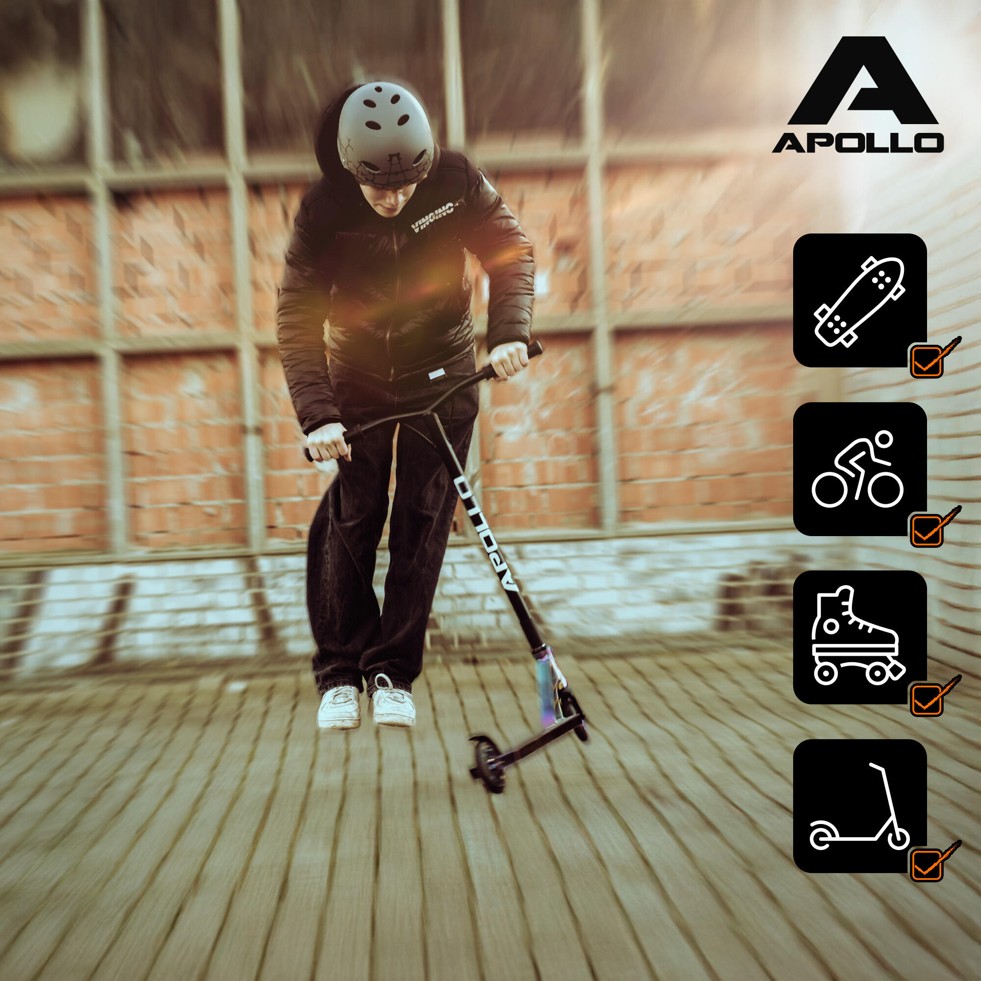 Casque Apollo multi-sport réglable – enfants & adultes, style rétro 7/7