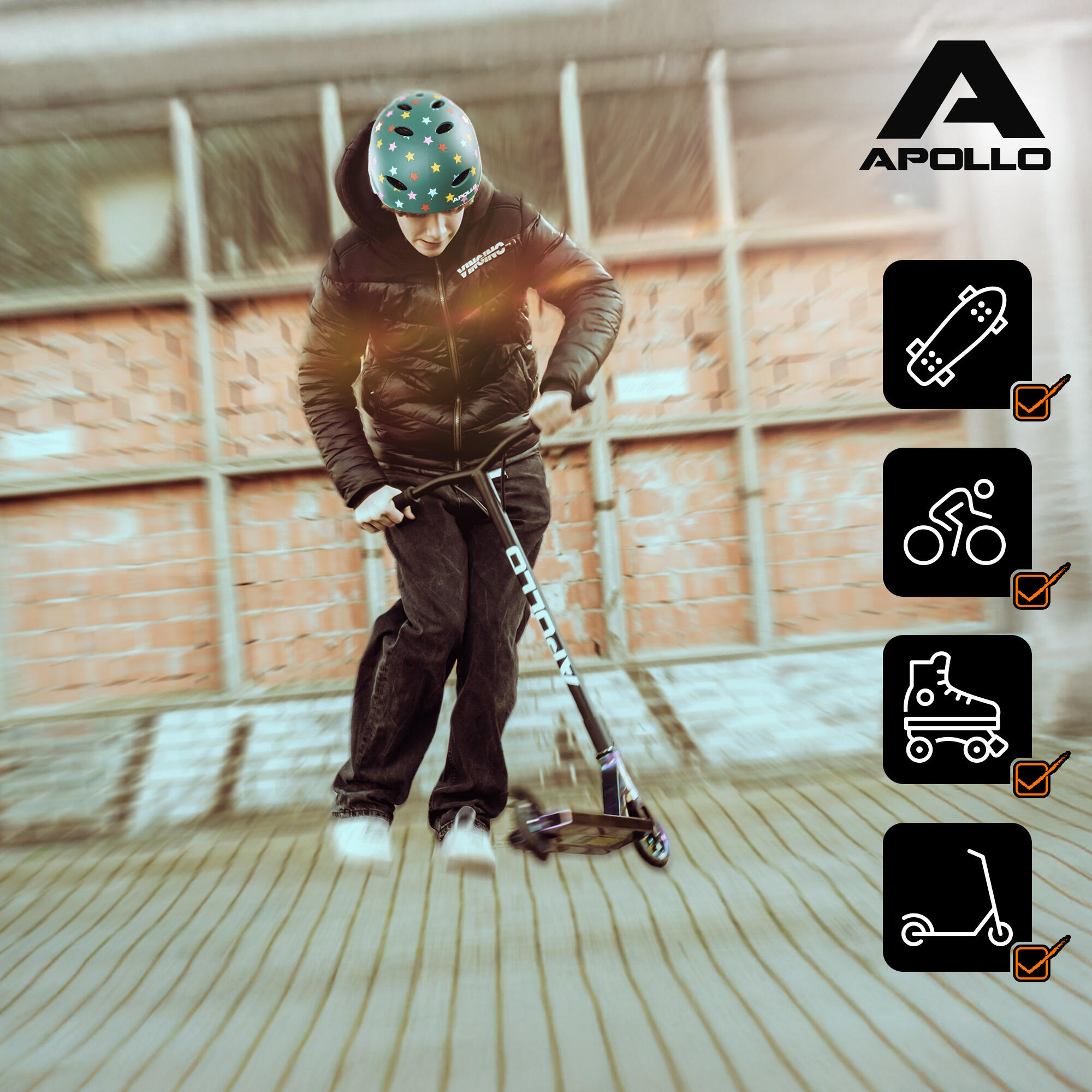 Apollo Skatehelm verstelbaar – Multi Sport Helm voor kinderen & volwassenen 7/7