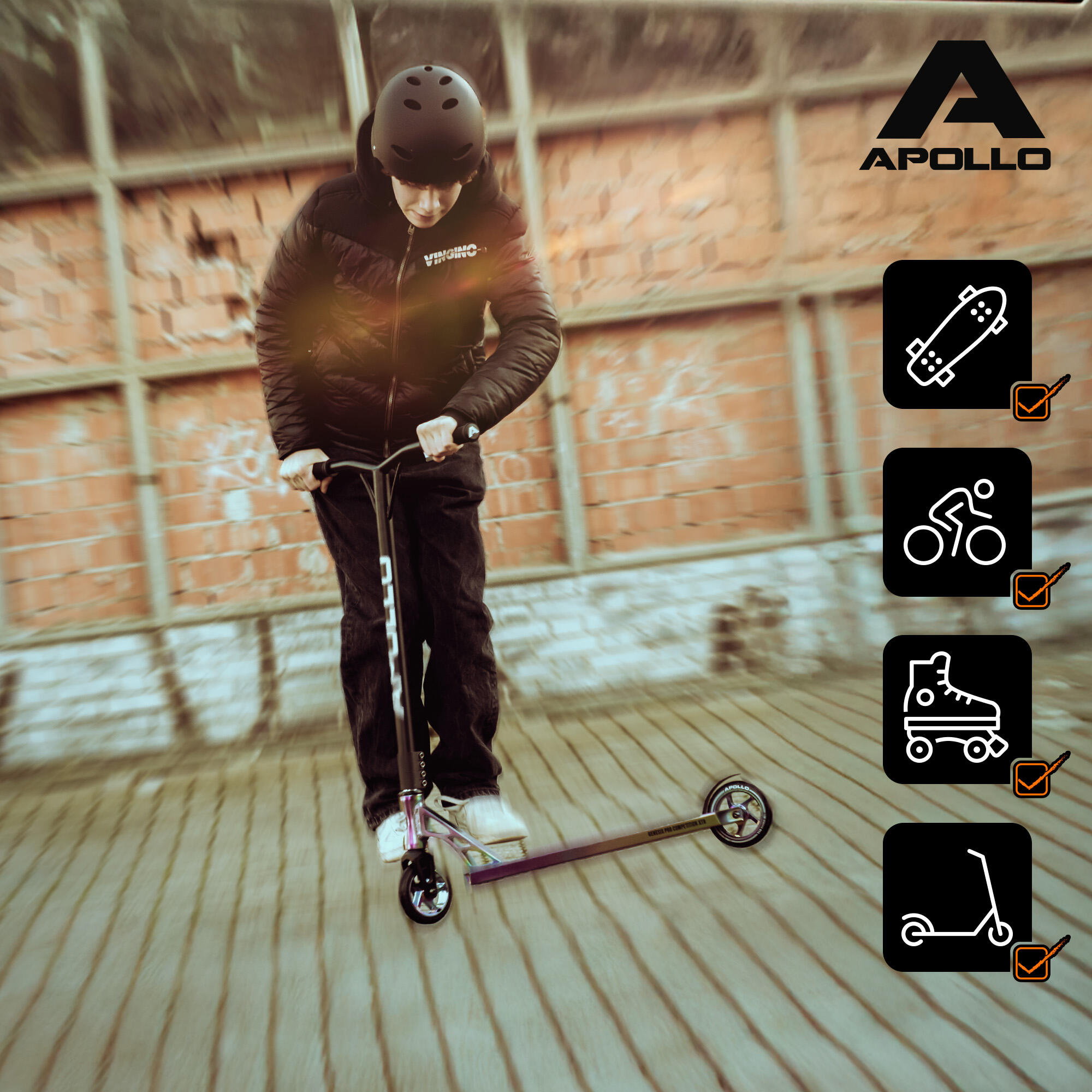 Casco Apollo multiusos ajustable – para niños y adultos con diseño retro 7/7