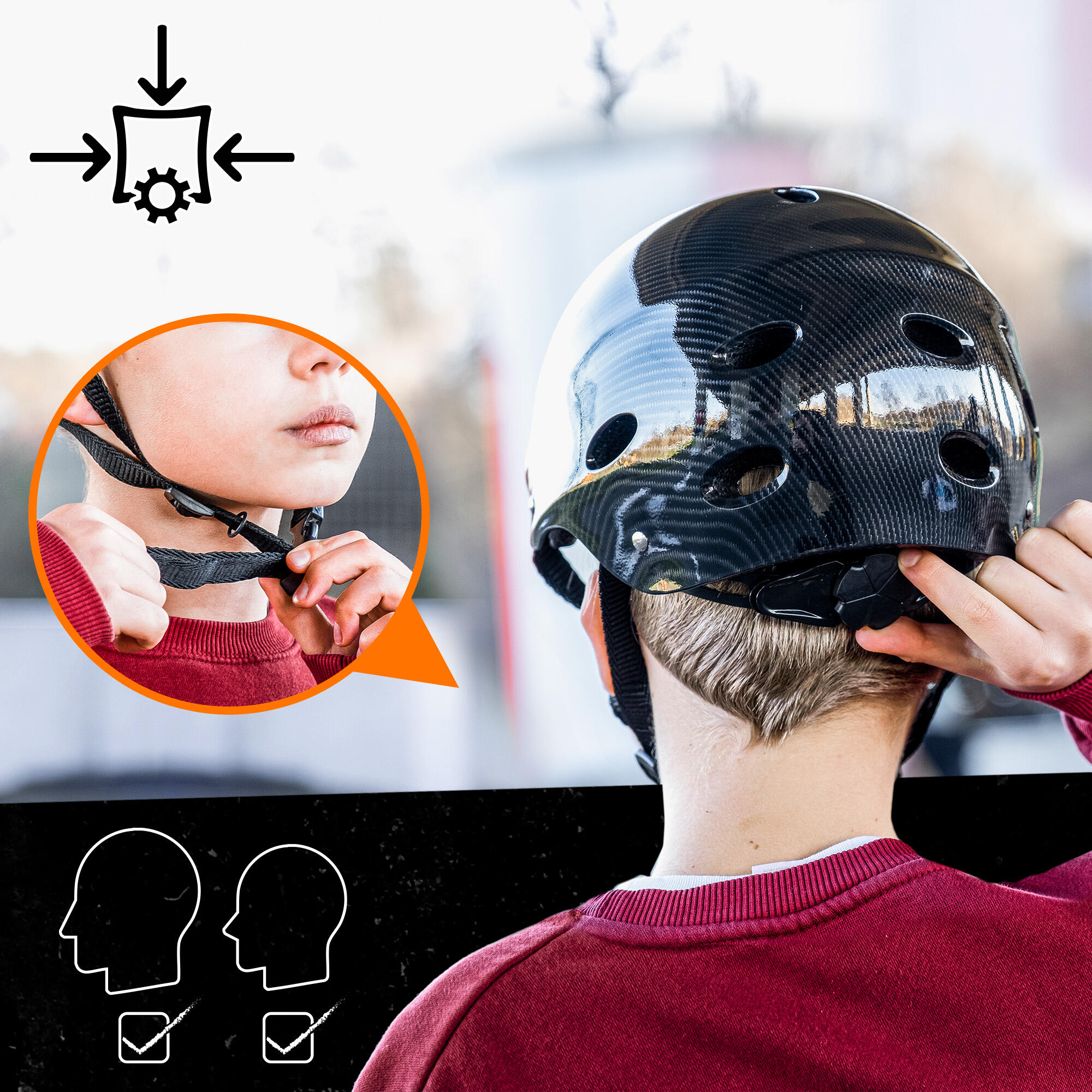 Casco Apollo multiusos ajustable – para niños y adultos con diseño retro 4/7