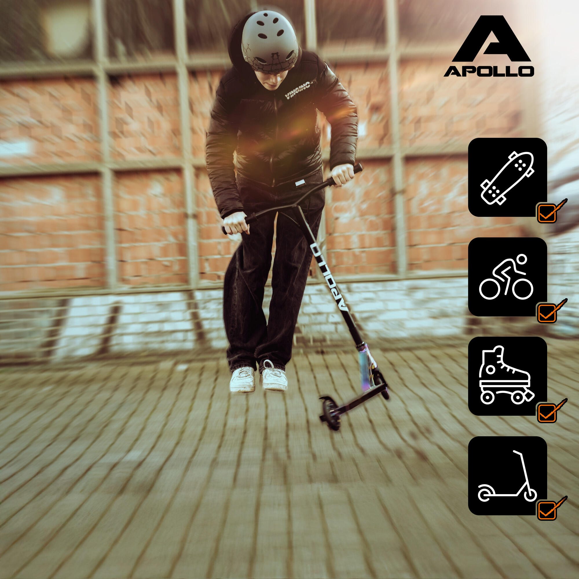 Casque Apollo multi-sport réglable – enfants & adultes, style rétro 7/7