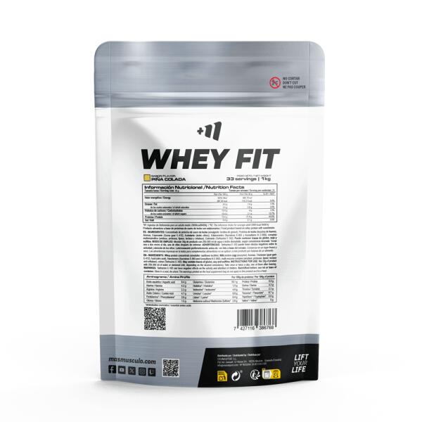 Whey fit - 1kg Piña colada de MASmusculo 3/5
