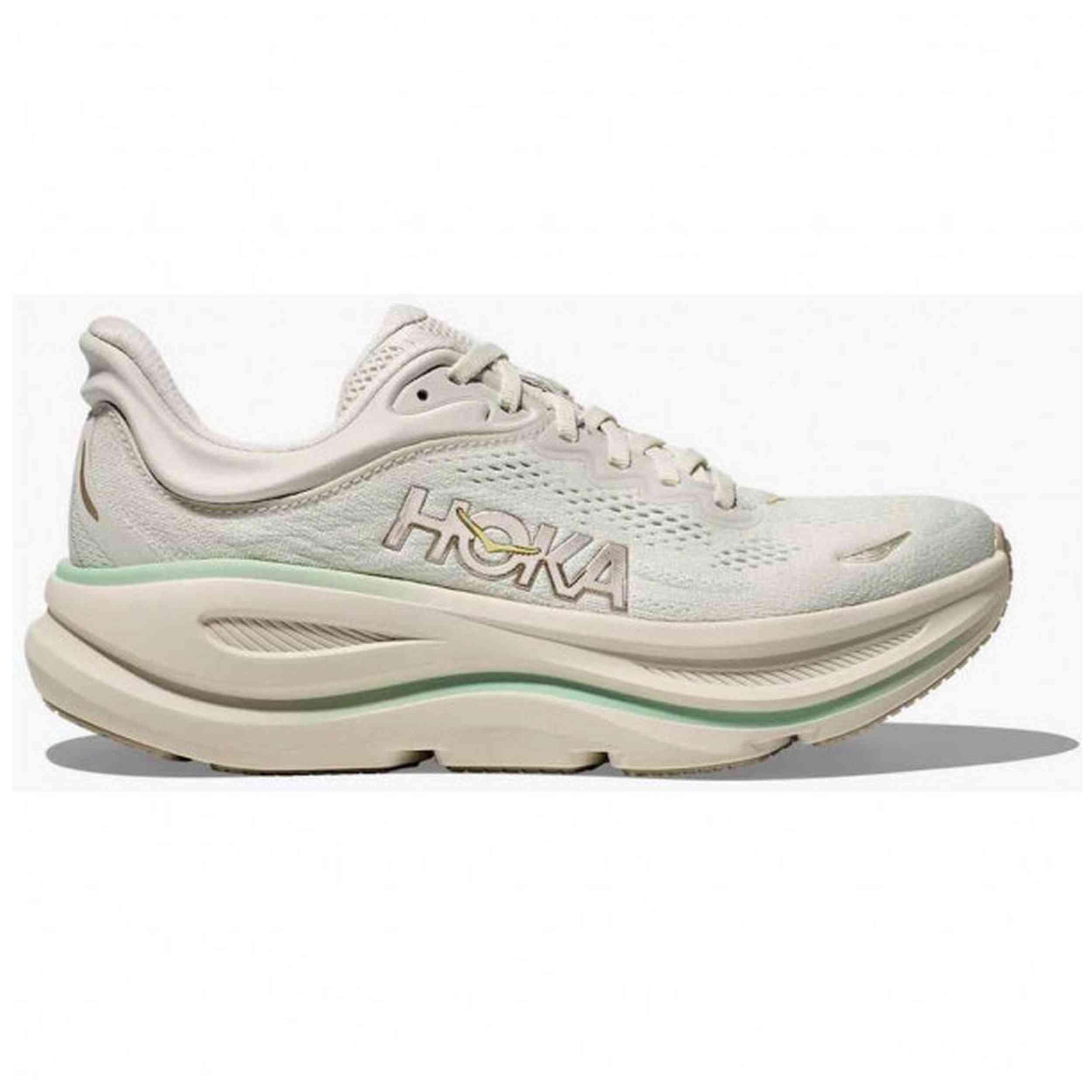 Hoka - Chaussures De Course Hoka Modèle Bondi 9 Pour Femmes - Chaussures D'Athlétisme - Beige - Decathlon