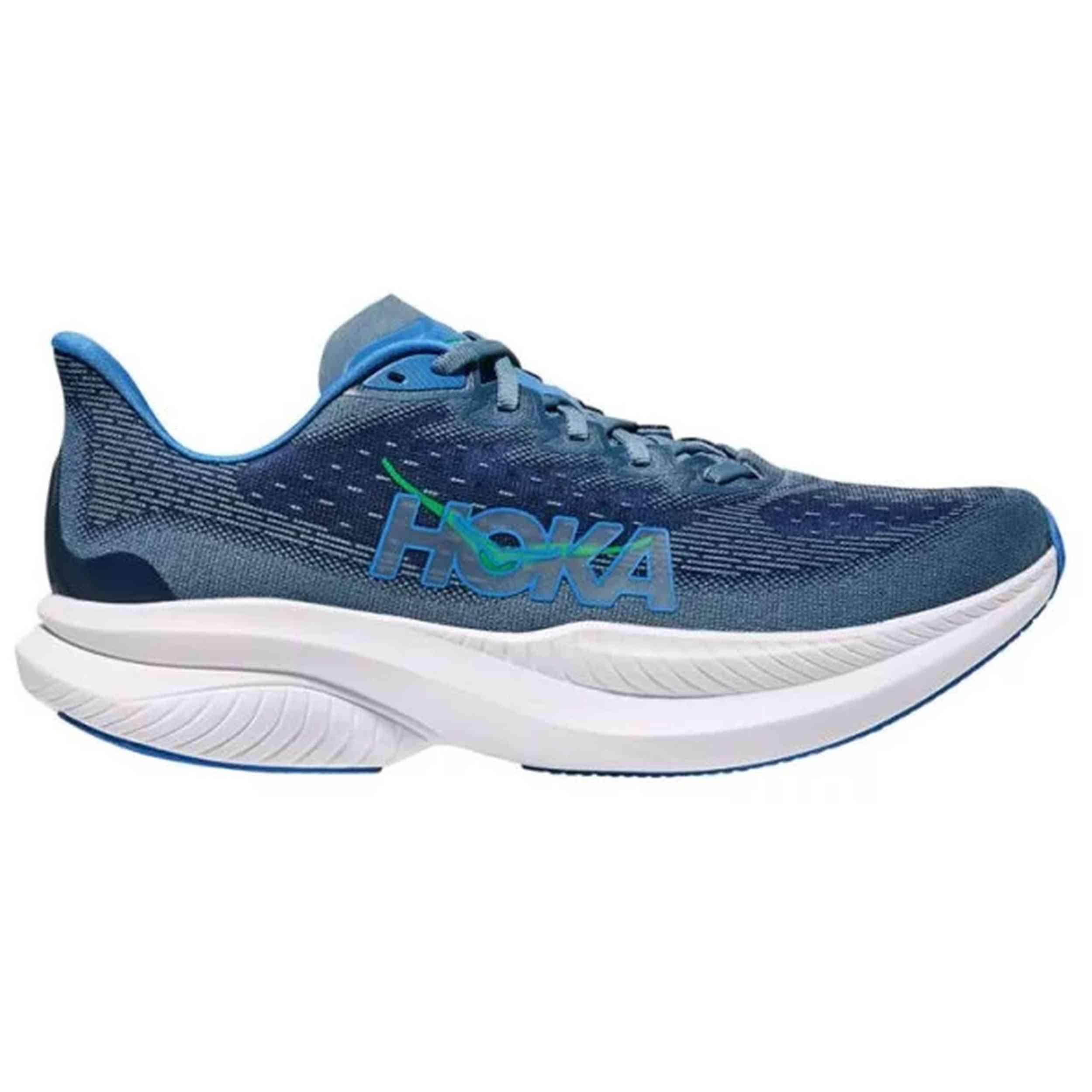 Hoka - Chaussures De Course Hoka Modèle Mach 6 Pour Homme - Chaussures D'Athlétisme - Bleu - Decathlon