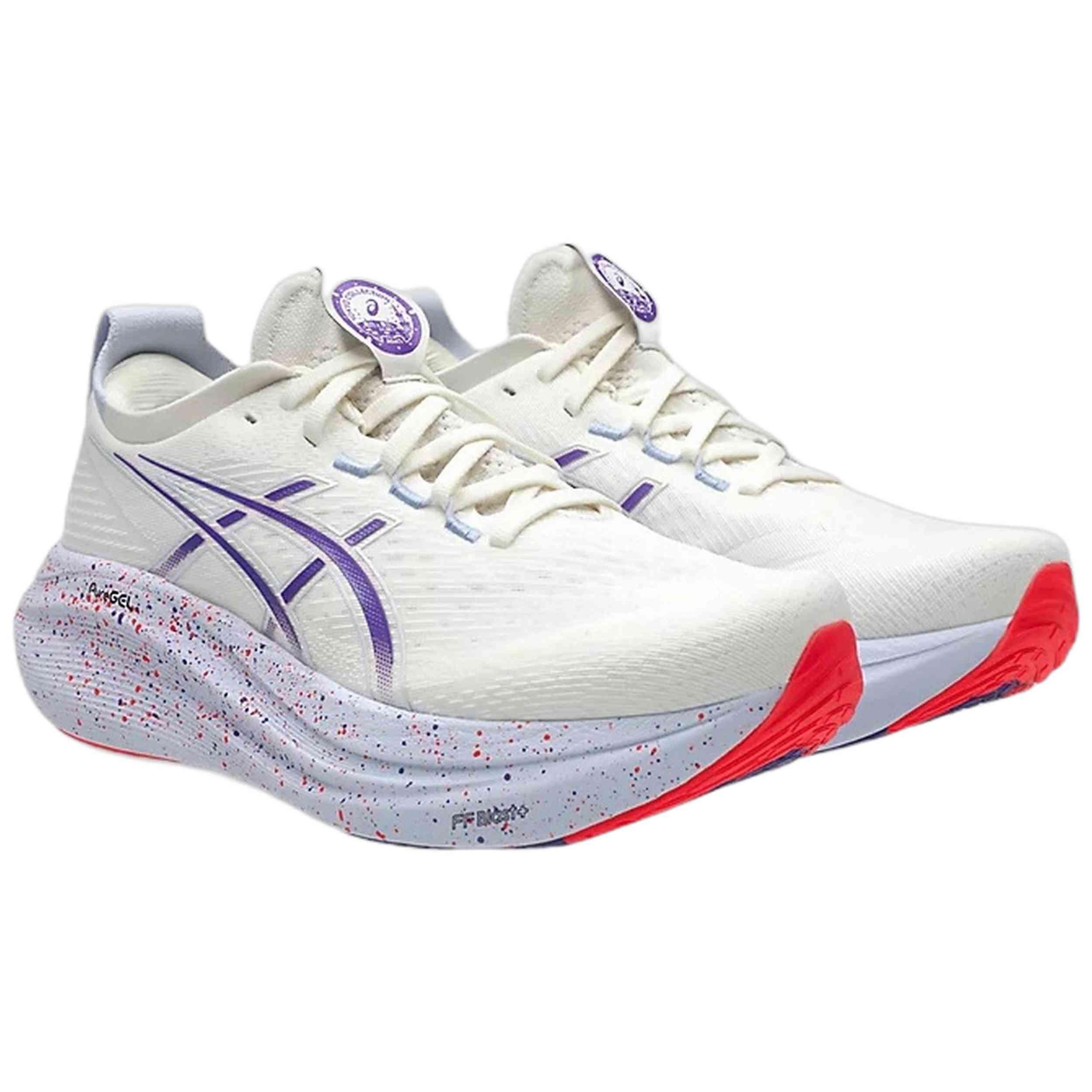 Asics - Chaussures De Course Asics Modèle Gel Nimbus 27 Tokyo Pour Homme - Chaussures D'Athlétisme - Beige - Decathlon