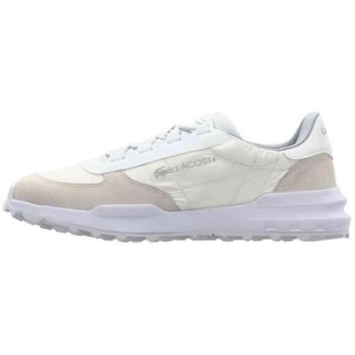 Scarpe Sportive Pelle ScamosciataUomo Lacoste Elite Actevo Bianco