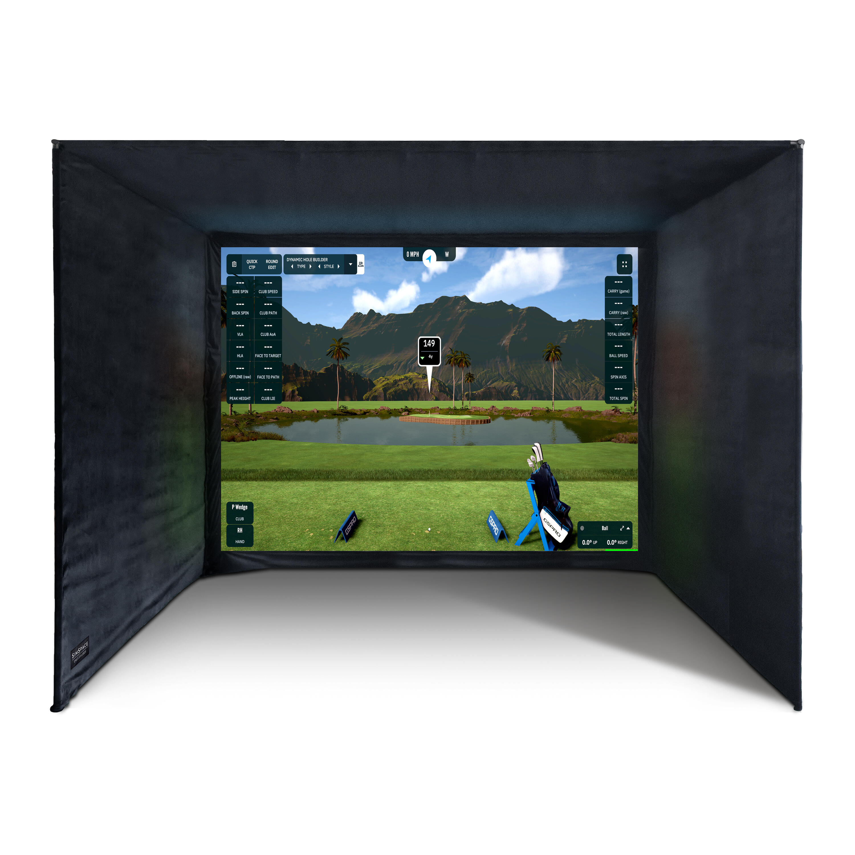 Golf Simulator Enclosure avec Impact Screen 4 x 3 x 3m 3/7
