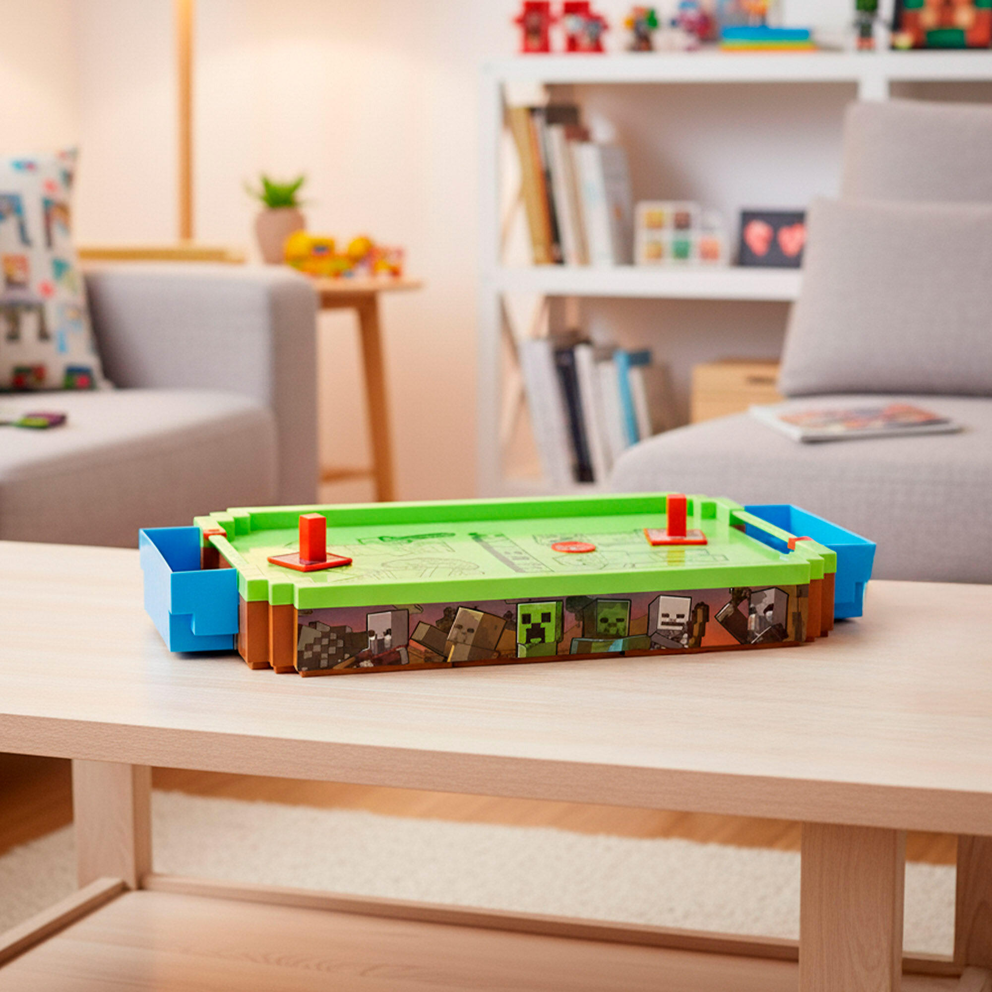Minecraft Mesa de air hockey grande do Overworld 54x25,5x8 cm 2/7