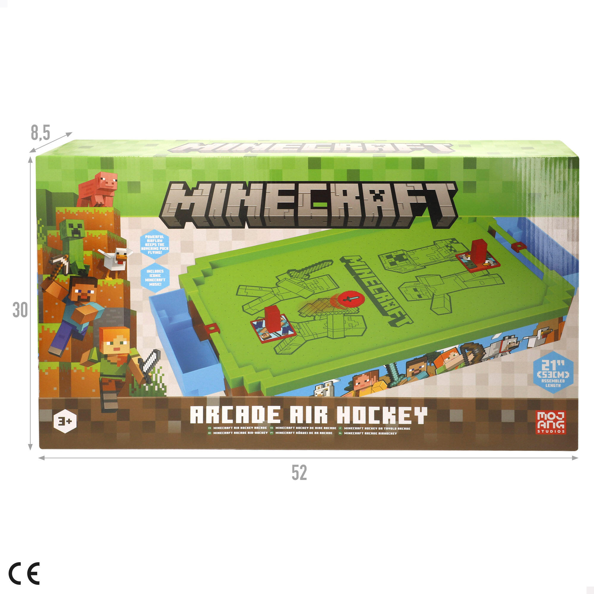Minecraft Mesa de air hockey grande do Overworld 54x25,5x8 cm 7/7