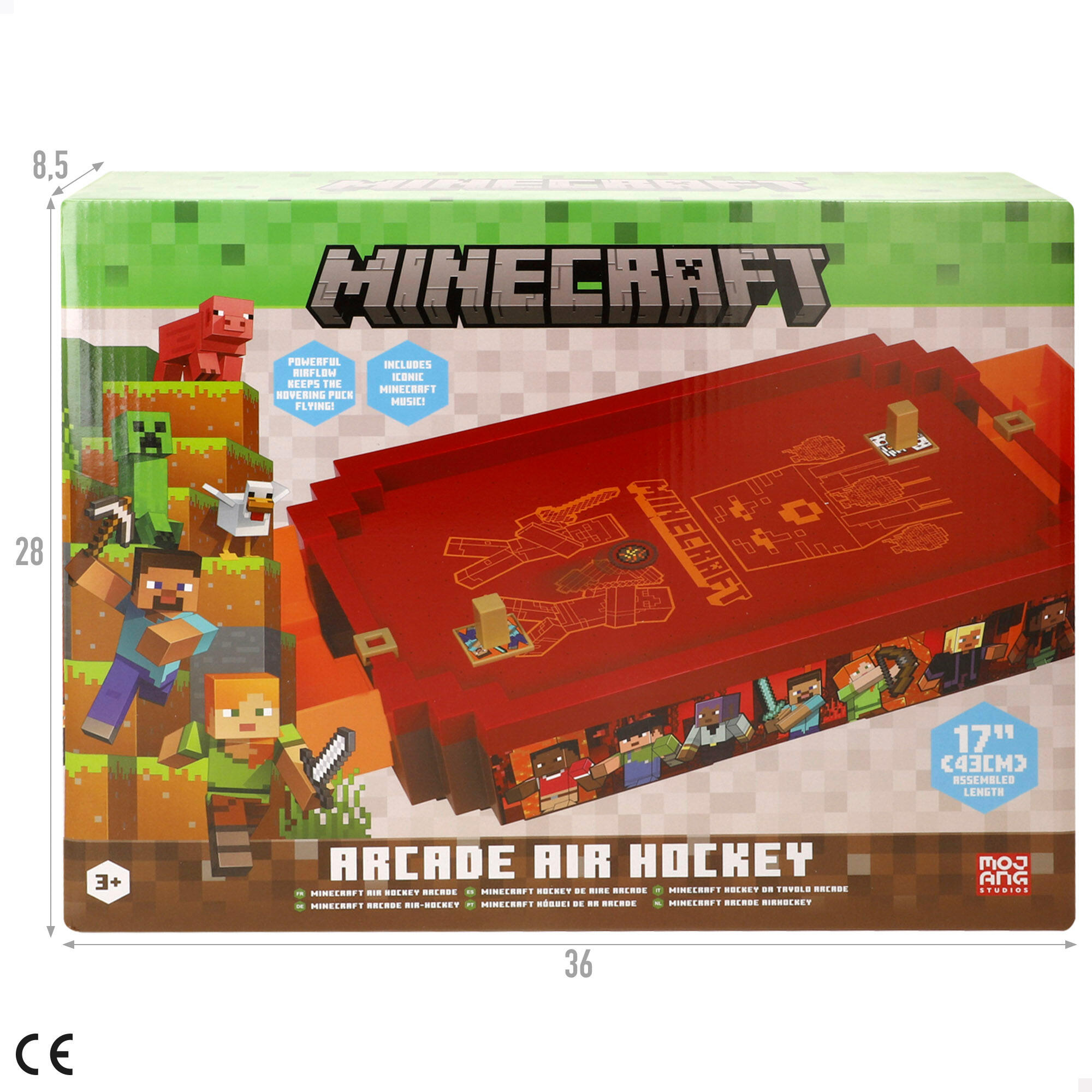 Minecraft Air hockey de mesa Nether 44x22,5x8 cm 7/7